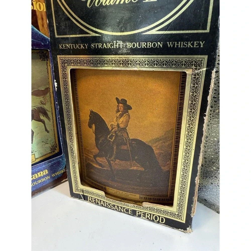 Jim Beam Collector Edition‎ Decanter Boxes Art Series Set of 4 Vintage